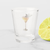 Verre A Shot Mi-siècle Moderne Champagne de Noël Cocktail (Dos)