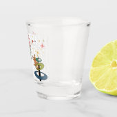 Verre A Shot Mi-Siècle Noël Bonne heure (Droite)