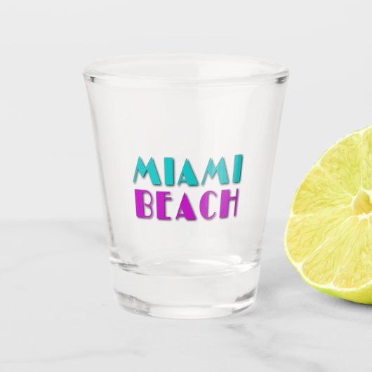 Verre A Shot Miami Beach (Devant)
