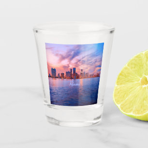 Verre A Shot Miami Beach Florida City Skyline