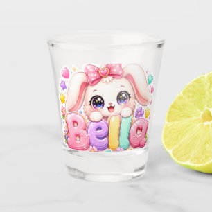 Verre A Shot Mignon Kawaii Bella Bunny Nom Pastel Floral Bu
