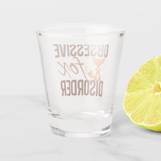 Verre A Shot Mignonne Trouble Obsessionnel Du Renard (Dos)