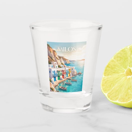 Verre A Shot Milos Grèce (Devant)