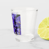Verre A Shot Miniature Bleu Irises Printemps Floral (Droite)