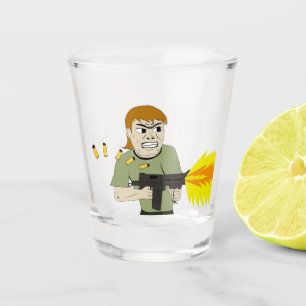 Verre A Shot mitrailleuse