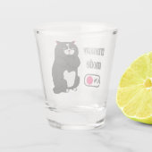Verre A Shot Mode grumeux sur drôle de gros chat  (Dos)