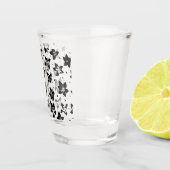 Verre A Shot Modèle floral reconstruit - Goth chromatique (Droite)