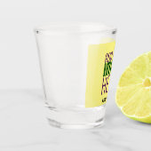 VERRE A SHOT MODÈLE TEXTE MODERNE PASTEL JAUNE D'IMAGE (Gauche)