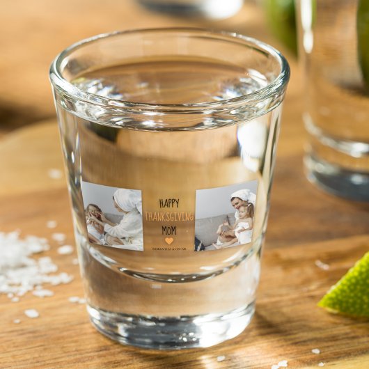 Verre A Shot Modern Collage Photo Bon thanksgiving Maman
