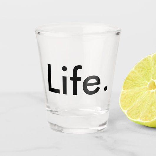 Verre A Shot moderne chic LIFE. | (Devant)