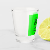 VERRE A SHOT MODERNE ÉDITABLE NEON GREEN IMAGE MODÈLE TEXTE (Gauche)