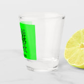 VERRE A SHOT MODERNE ÉDITABLE NEON GREEN IMAGE MODÈLE TEXTE (Droite)