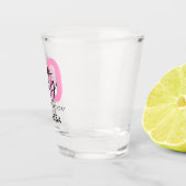 Verre A Shot Moderne Elégant Quarty Pink 40e anniversaire (Droite)