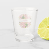 Verre A Shot Moderne Rose Pâle Or Mariage  (Dos)