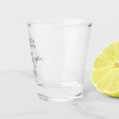 Verre A Shot Moderne Simple Élégant Chic Minimal Mariage de coe (Droite)