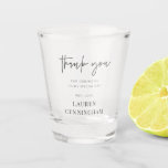 Verre A Shot Moderne Simple minimaliste Merci chic<br><div class="desc">Design est composé de typographie chic moderne avec sans serif et serif police.</div>