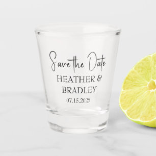Verre A Shot Moderne simple minimaliste unique Mariage