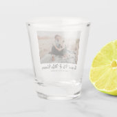 Verre A Shot Moderne simple nouvelle M. et Mme script photo mar (Dos)