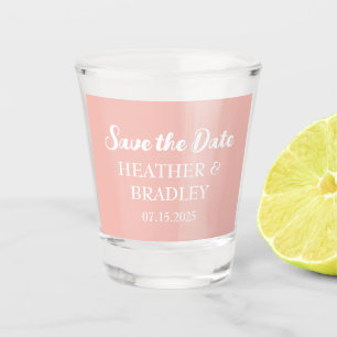 Verre A Shot Moderne Simple Orange Mariage unique