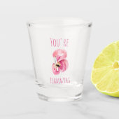 Verre A Shot Moderne Vous Flamazirez Beauté Flamant rose rose (Devant)