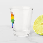 Verre A Shot Mois de fierté Rainbow LGBTQ Amour (Droite)