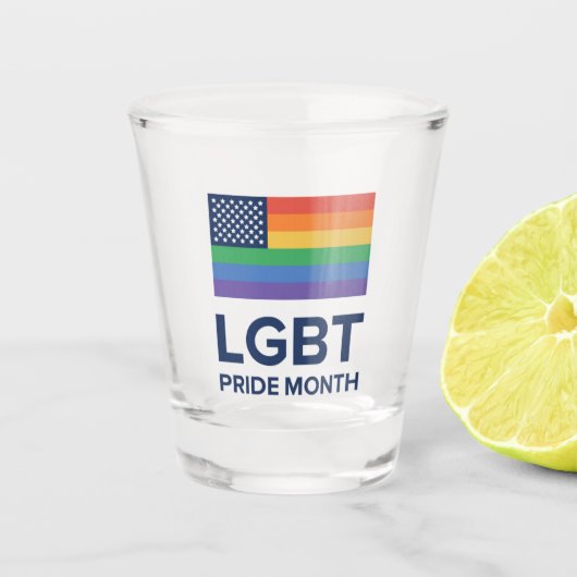 Verre A Shot Mois de la fierté LGBT| États-Unis (Devant)