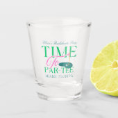 Verre A Shot Moment de faire la fête au golf pour l'enterrement (Devant)