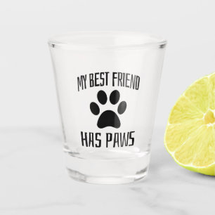 Verre A Shot Mon meilleur ami a des pattes - Amoureux de les ch