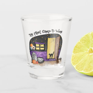 Verre A Shot Mon premier camp-O-Ween Halloween Camping