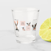 Verre A Shot Monde Meilleur chien maman | Photo Collage | Paste (Devant)