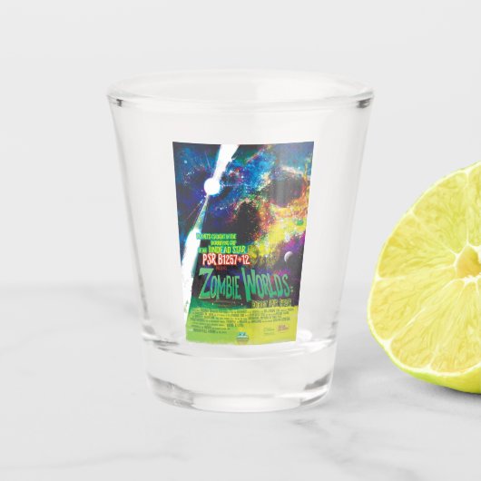 Verre A Shot Mondes Zombie Galaxie d'Halloween (Devant)