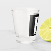 Verre A Shot Monogram Initial Wedding Bridal Shower Gift Favor (Gauche)