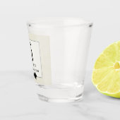 Verre A Shot Monogramme BEST MAN Groomsmen Groomsman Fleurdelis (Droite)