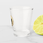 Verre A Shot Monogramme classique métal brossé moderne (Droite)