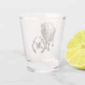 Verre A Shot Monogramme de chameau de Bactrie lunaire (Dos)