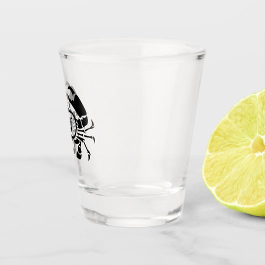 Verre A Shot Monogramme de crabe en forme de crayon noir (Droite)