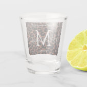 Verre A Shot monogramme de la femme de motif léopard de luxe br (Dos)