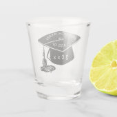 Verre A Shot Monogramme de la limite de graduation noire Catégo (Dos)