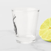 Verre A Shot Monogramme de pistolet croisé (Droite)