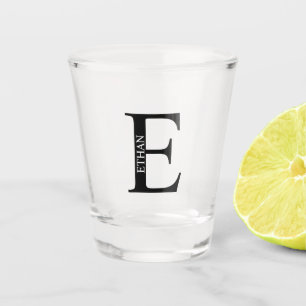 Verre A Shot Monogramme et nom personnalisés