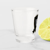 Verre A Shot Monogramme et votre texte (Gauche)
