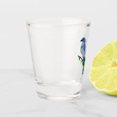 Verre A Shot Monogramme Floride Scrub Jay (Gauche)