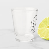 Verre A Shot Monogramme Mariage de tige botanique (Gauche)