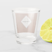 Verre A Shot Monogramme Neutres géométriques chauds Pois beige (Dos)