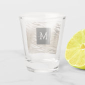 Verre A Shot Monogramme Poster de animal Gold Zebra (Dos)