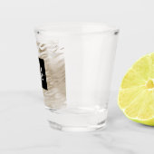 Verre A Shot Monogramme Poster de animal Gold Zebra (Droite)