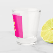Verre A Shot Monogramme simple et moderne Hot rose (Droite)