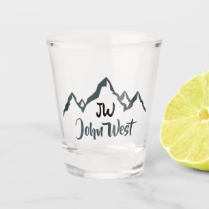 Verre A Shot Monographie personnalisée de la chaîne de montagne