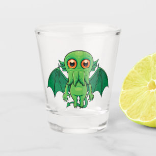 Verre A Shot Monstres de Cute Green