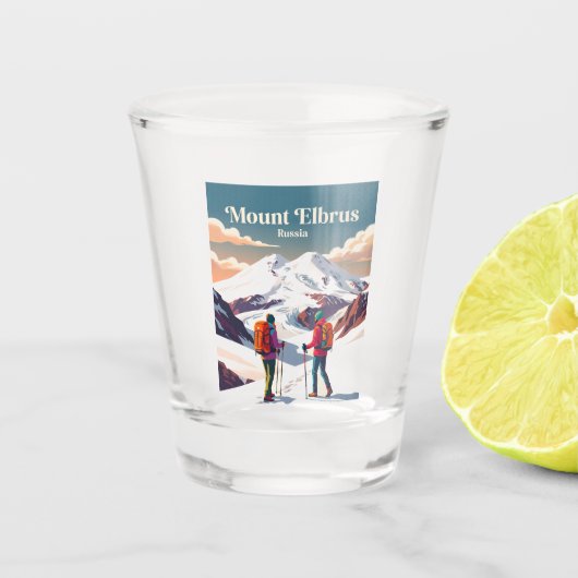 Verre A Shot Mont Elbrouz Russie (Devant)